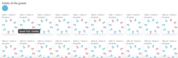 Customizable Seating Chart